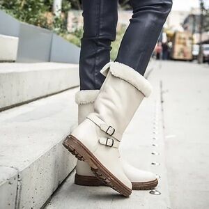 RARE New Timberland Riley Flair Genuine Shearling Boots